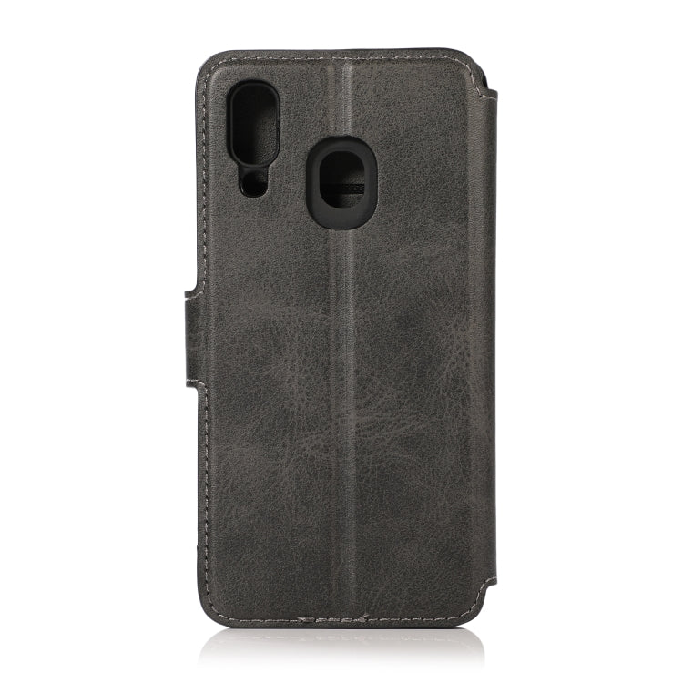 For Samsung Galaxy A40 Shockproof PU + TPU Leather Phone Case