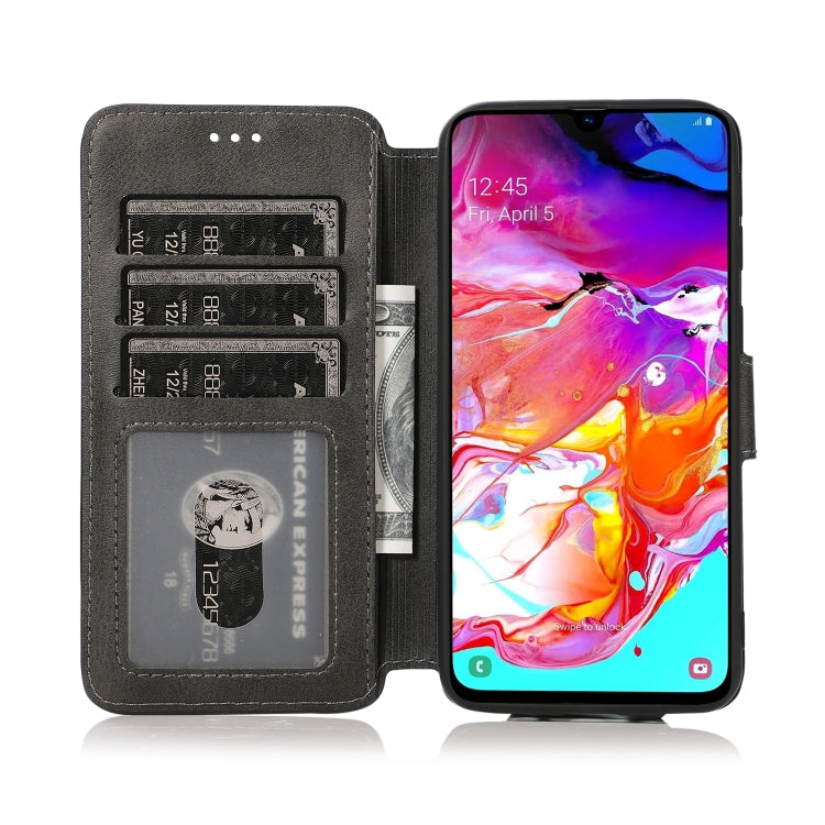For Samsung Galaxy A40 Shockproof PU + TPU Leather Phone Case