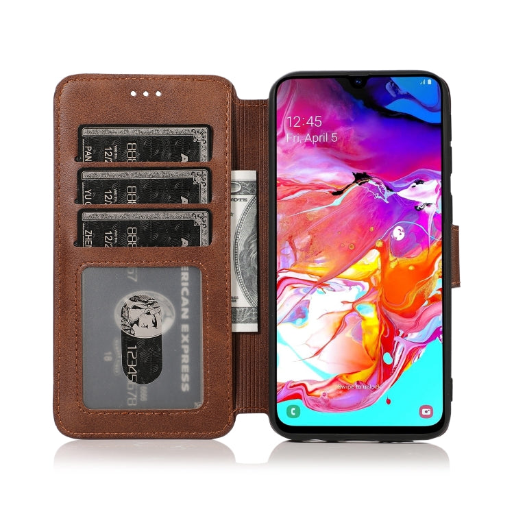 For Samsung Galaxy A40 Shockproof PU + TPU Leather Phone Case