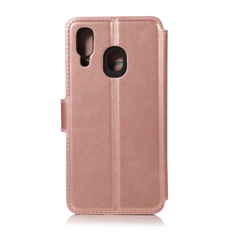 For Samsung Galaxy A40 Shockproof PU + TPU Leather Phone Case