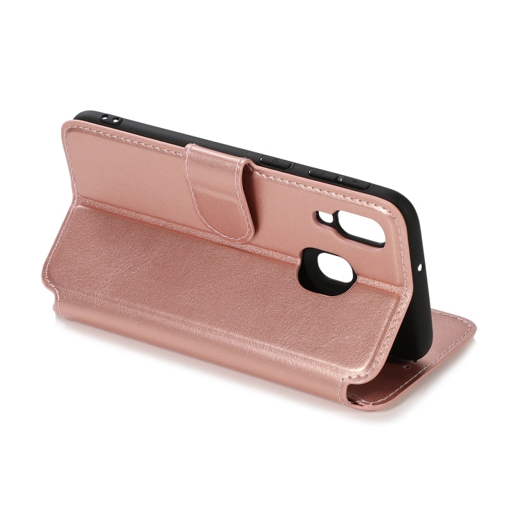 For Samsung Galaxy A40 Shockproof PU + TPU Leather Phone Case