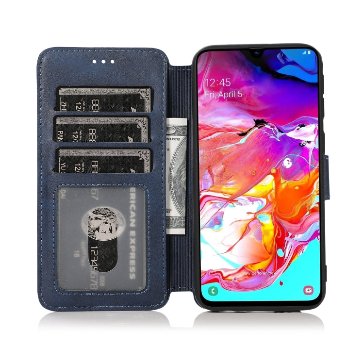 For Samsung Galaxy A40 Shockproof PU + TPU Leather Phone Case