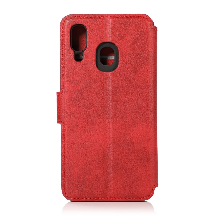 For Samsung Galaxy A40 Shockproof PU + TPU Leather Phone Case