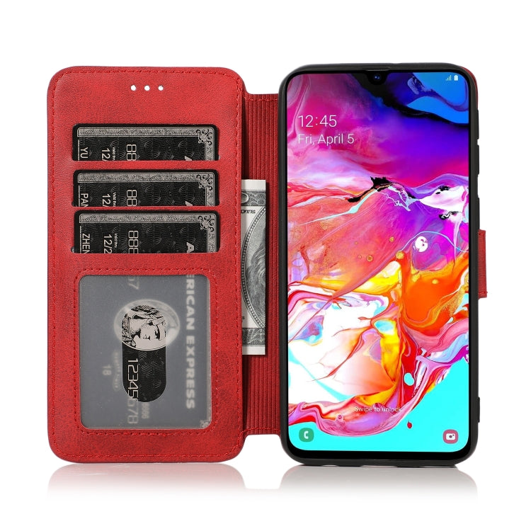 For Samsung Galaxy A40 Shockproof PU + TPU Leather Phone Case