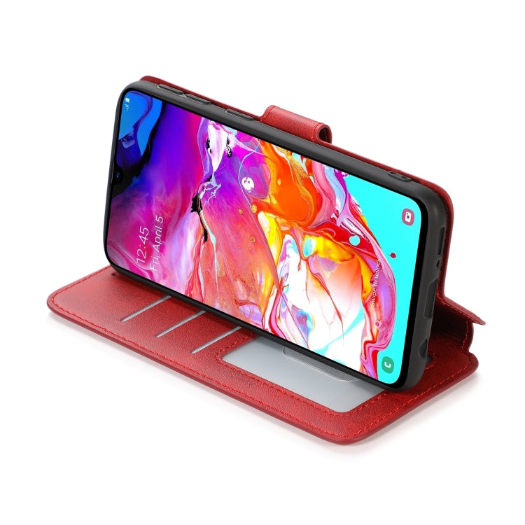For Samsung Galaxy A40 Shockproof PU + TPU Leather Phone Case