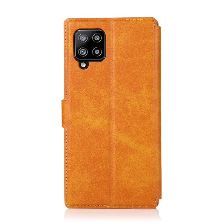 For Samsung Galaxy A42 5G Shockproof PU + TPU Leather Phone Case