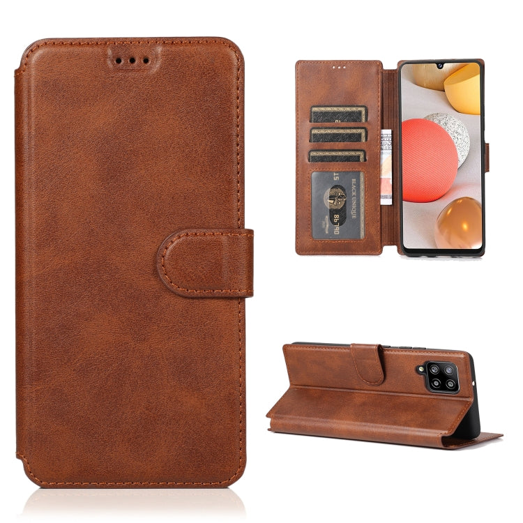 For Samsung Galaxy A42 5G Shockproof PU + TPU Leather Phone Case