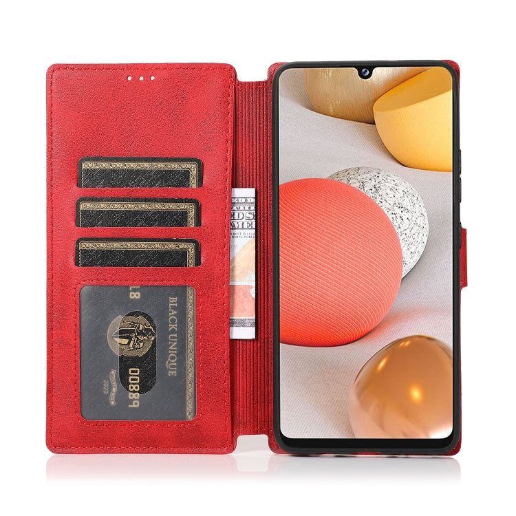For Samsung Galaxy A42 5G Shockproof PU + TPU Leather Phone Case