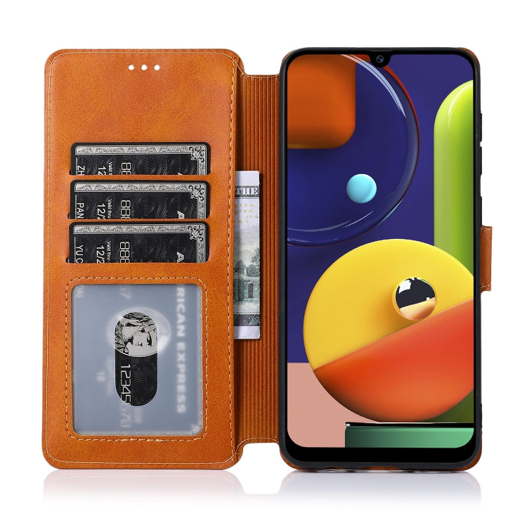 For Samsung Galaxy A50s Shockproof PU + TPU Leather Phone Case