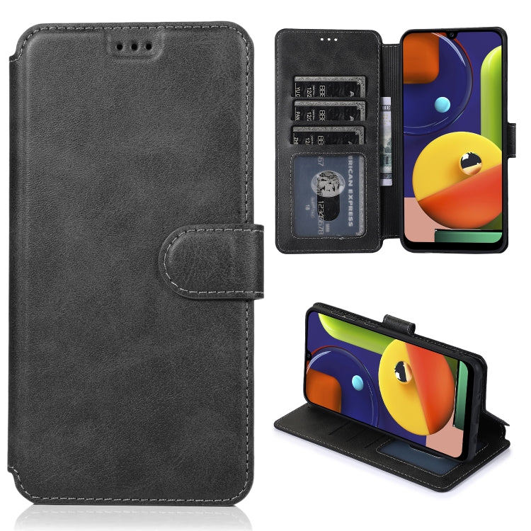 For Samsung Galaxy A50s Shockproof PU + TPU Leather Phone Case