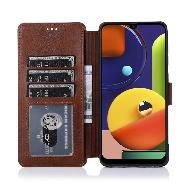 For Samsung Galaxy A50s Shockproof PU + TPU Leather Phone Case
