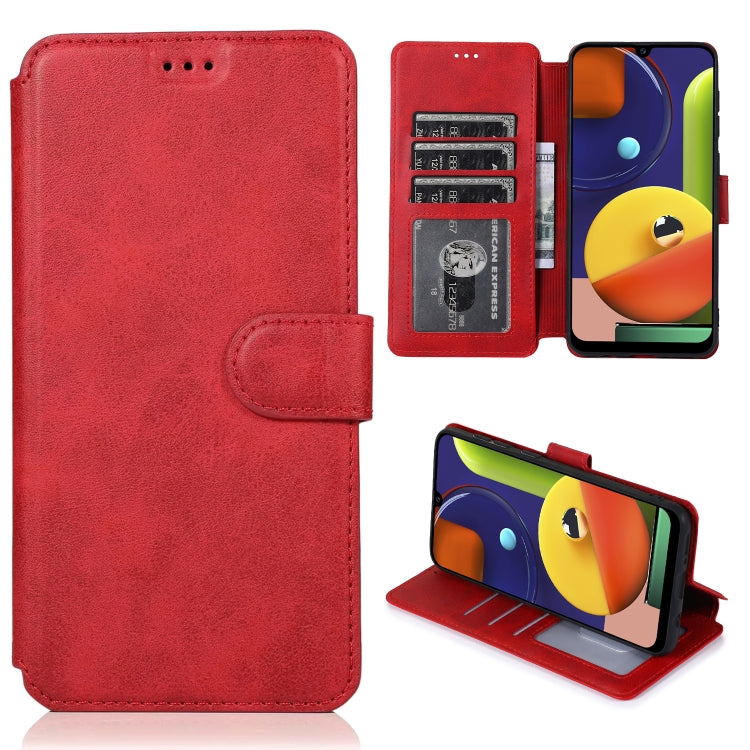 For Samsung Galaxy A50s Shockproof PU + TPU Leather Phone Case