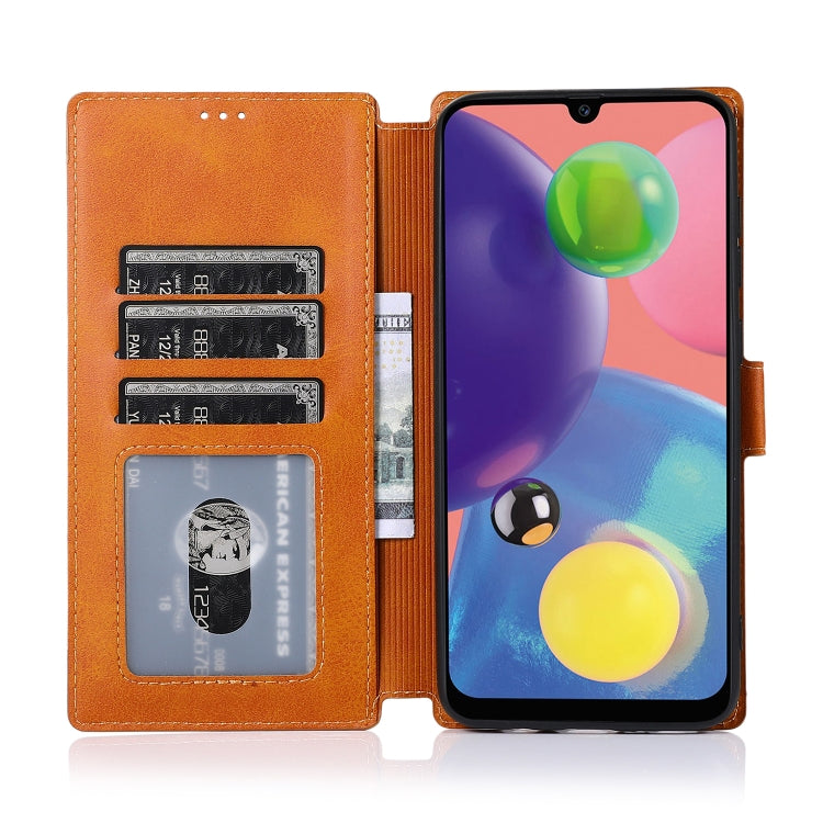 For Samsung Galaxy A70s Shockproof PU + TPU Leather Phone Case