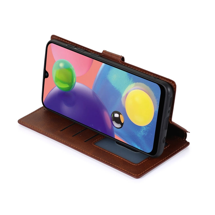 For Samsung Galaxy A70s Shockproof PU + TPU Leather Phone Case