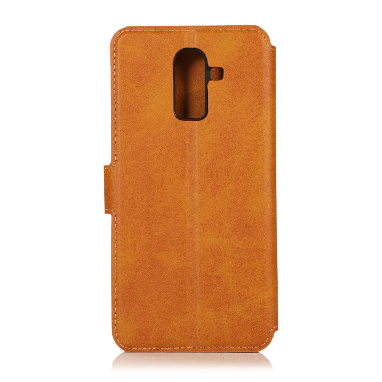 For Samsung Galaxy J8 2018 Shockproof PU + TPU Leather Phone Case