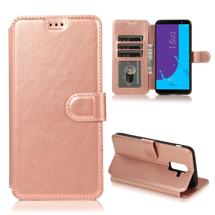 For Samsung Galaxy J8 2018 Shockproof PU + TPU Leather Phone Case