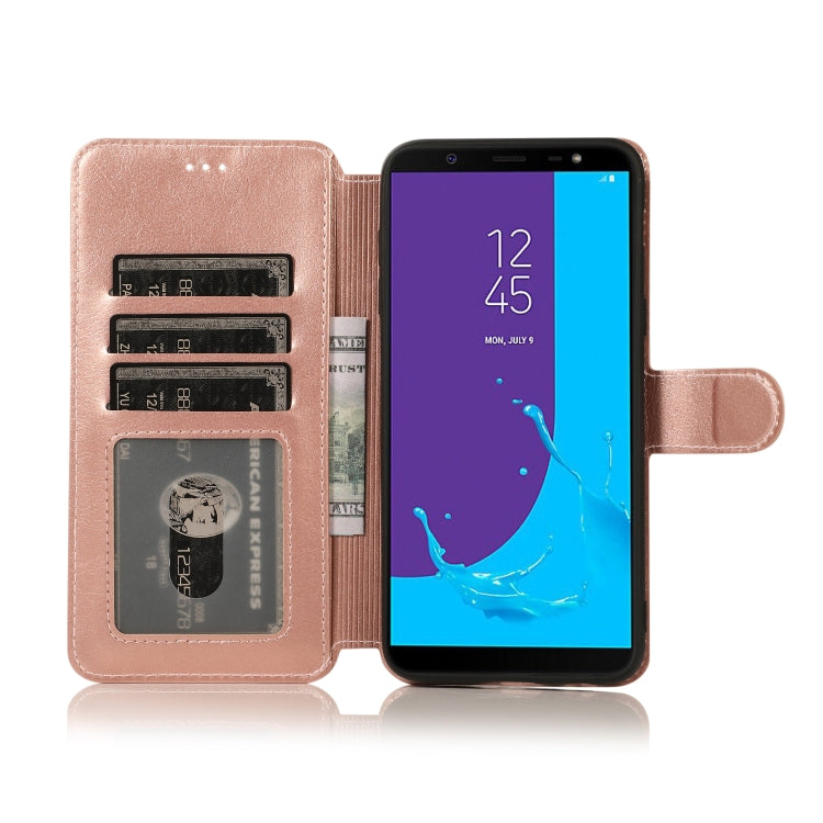 For Samsung Galaxy J8 2018 Shockproof PU + TPU Leather Phone Case