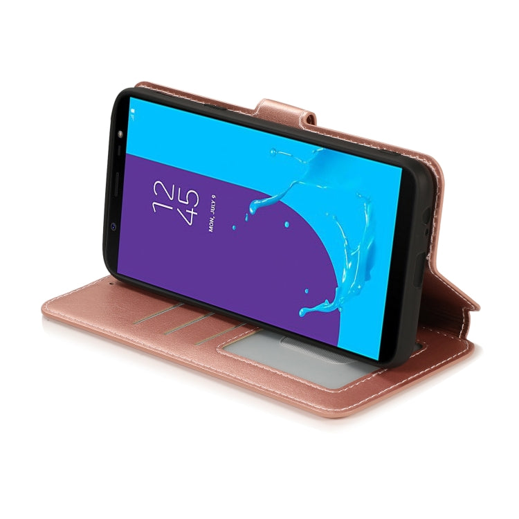 For Samsung Galaxy J8 2018 Shockproof PU + TPU Leather Phone Case