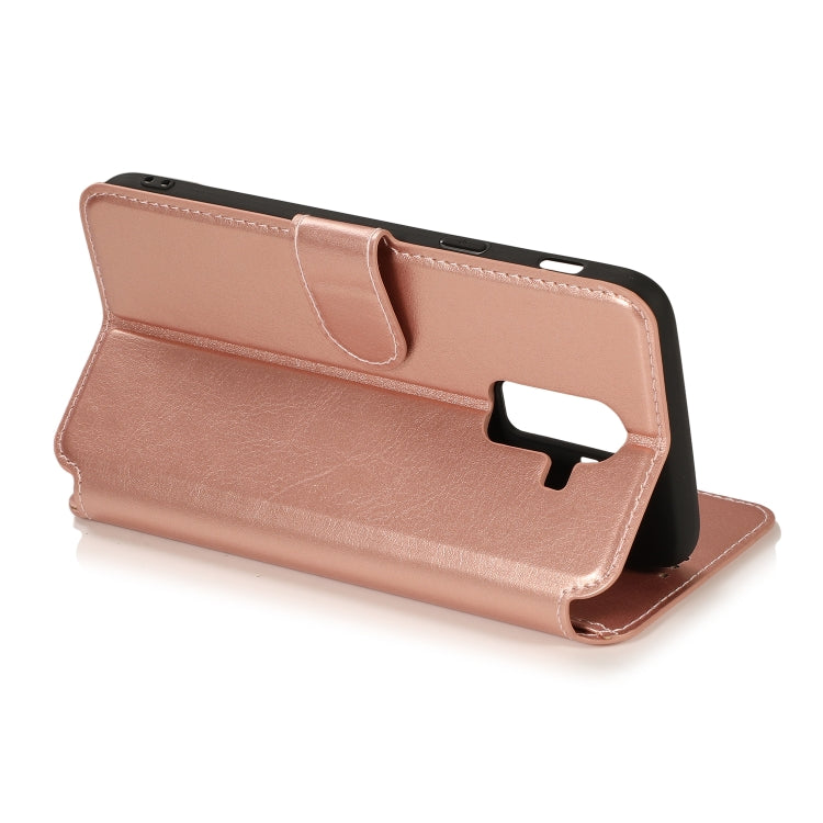 For Samsung Galaxy J8 2018 Shockproof PU + TPU Leather Phone Case