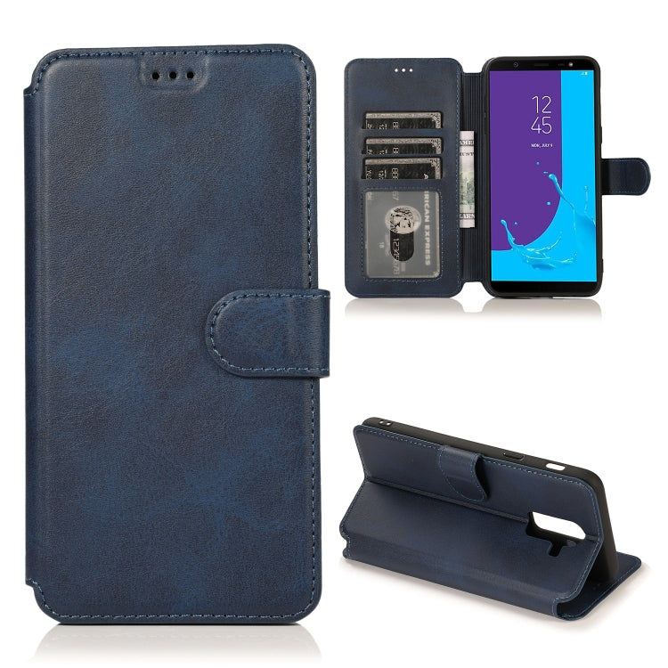 For Samsung Galaxy J8 2018 Shockproof PU + TPU Leather Phone Case