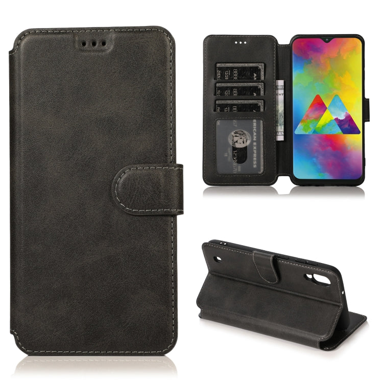 For Samsung Galaxy M10 Shockproof PU + TPU Leather Phone Case