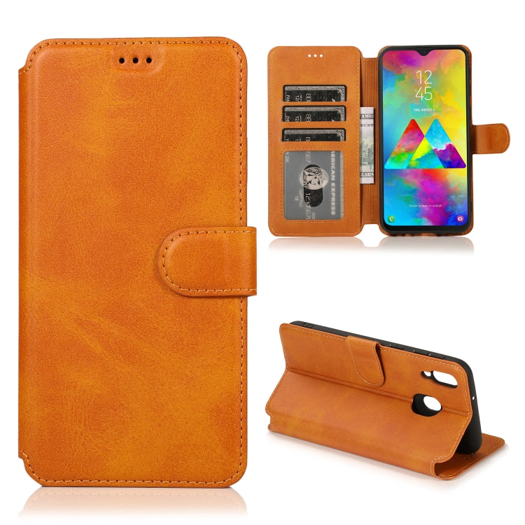 For Samsung Galaxy M20 Shockproof PU + TPU Leather Phone Case