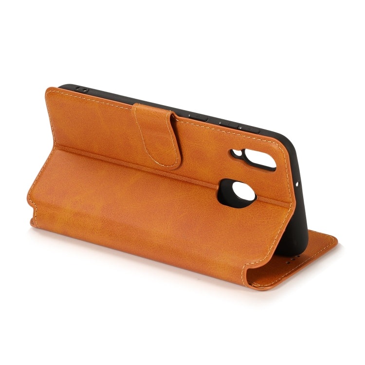 For Samsung Galaxy M20 Shockproof PU + TPU Leather Phone Case