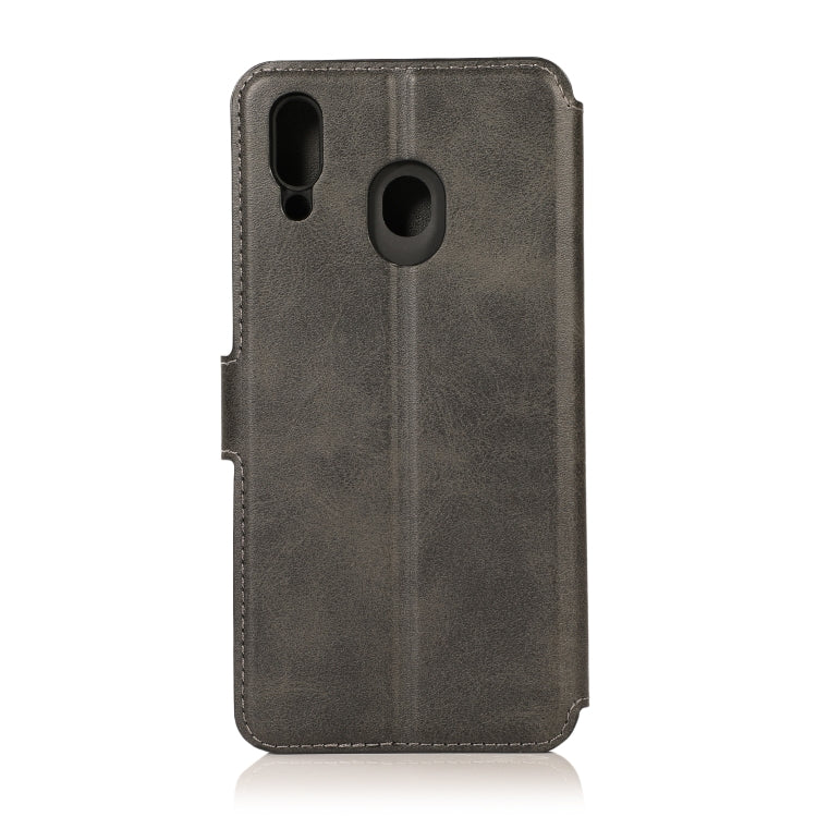 For Samsung Galaxy M20 Shockproof PU + TPU Leather Phone Case