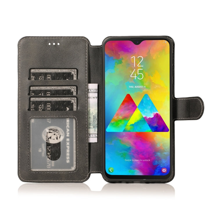 For Samsung Galaxy M20 Shockproof PU + TPU Leather Phone Case