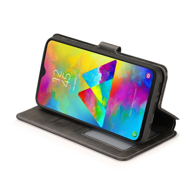 For Samsung Galaxy M20 Shockproof PU + TPU Leather Phone Case