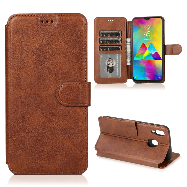 For Samsung Galaxy M20 Shockproof PU + TPU Leather Phone Case