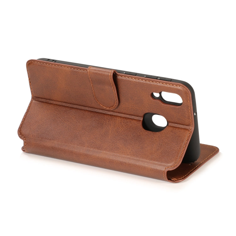 For Samsung Galaxy M20 Shockproof PU + TPU Leather Phone Case