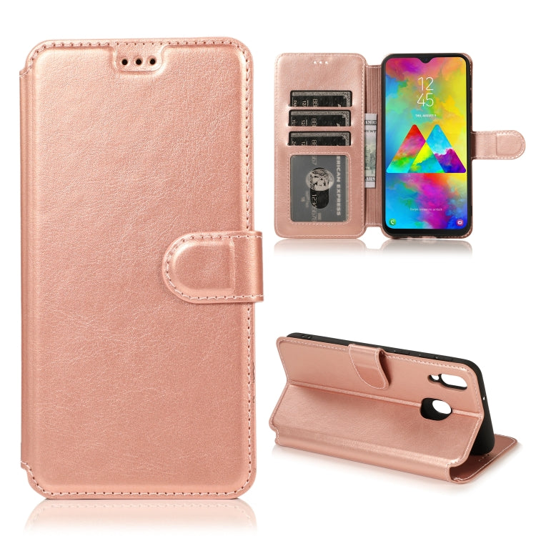 For Samsung Galaxy M20 Shockproof PU + TPU Leather Phone Case