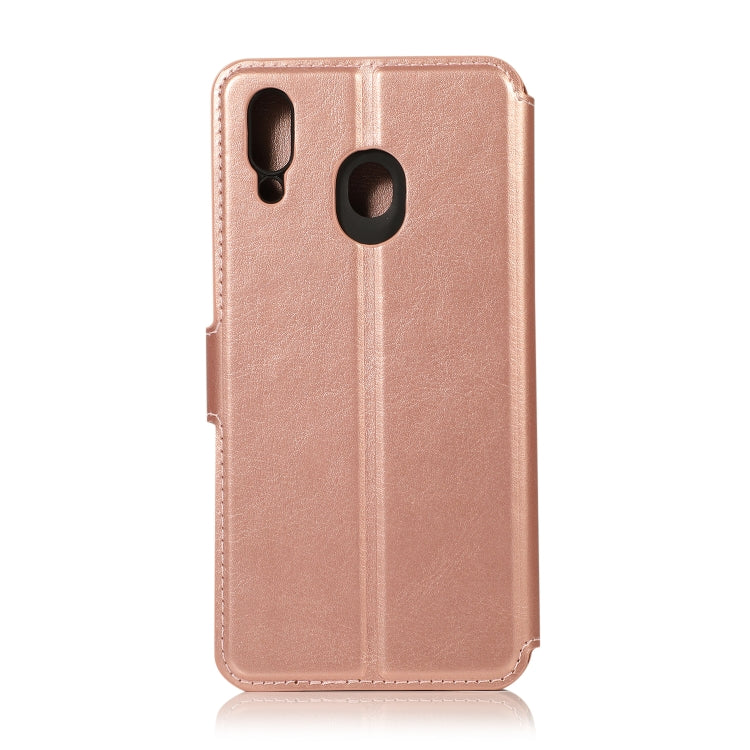 For Samsung Galaxy M20 Shockproof PU + TPU Leather Phone Case