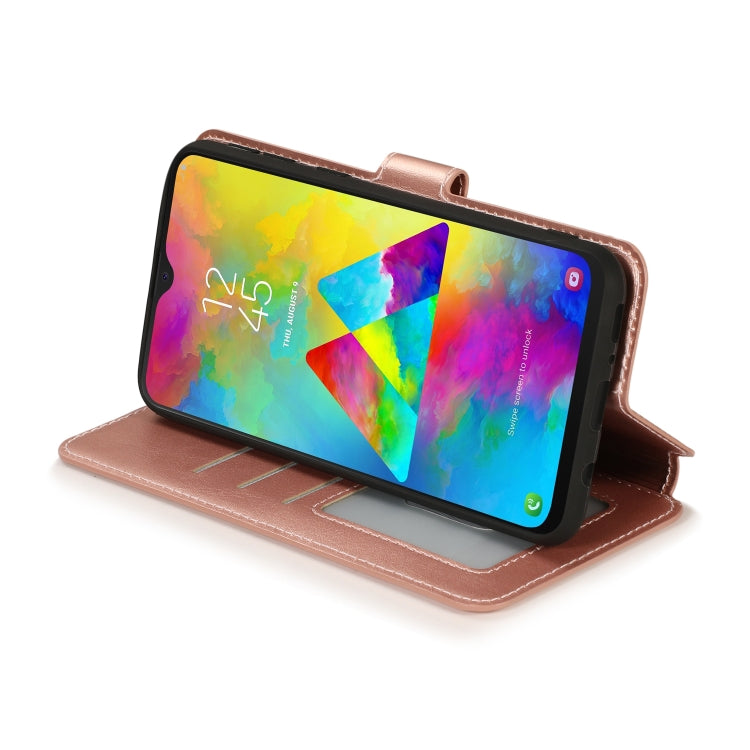 For Samsung Galaxy M20 Shockproof PU + TPU Leather Phone Case