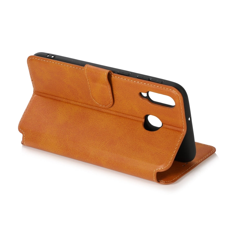 For Samsung Galaxy M30 Shockproof PU + TPU Leather Phone Case