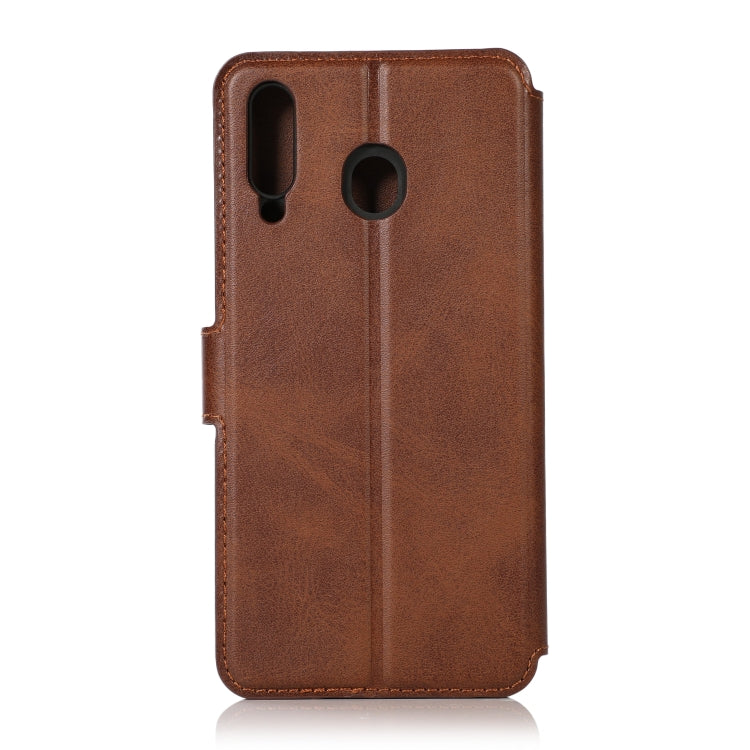 For Samsung Galaxy M30 Shockproof PU + TPU Leather Phone Case