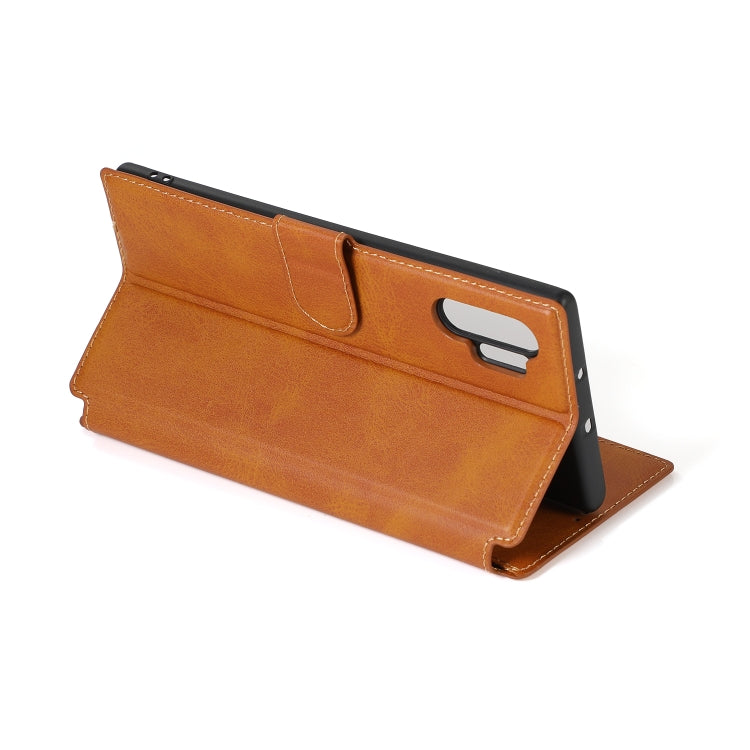 For Samsung Galaxy Note10+ Shockproof PU + TPU Leather Phone Case
