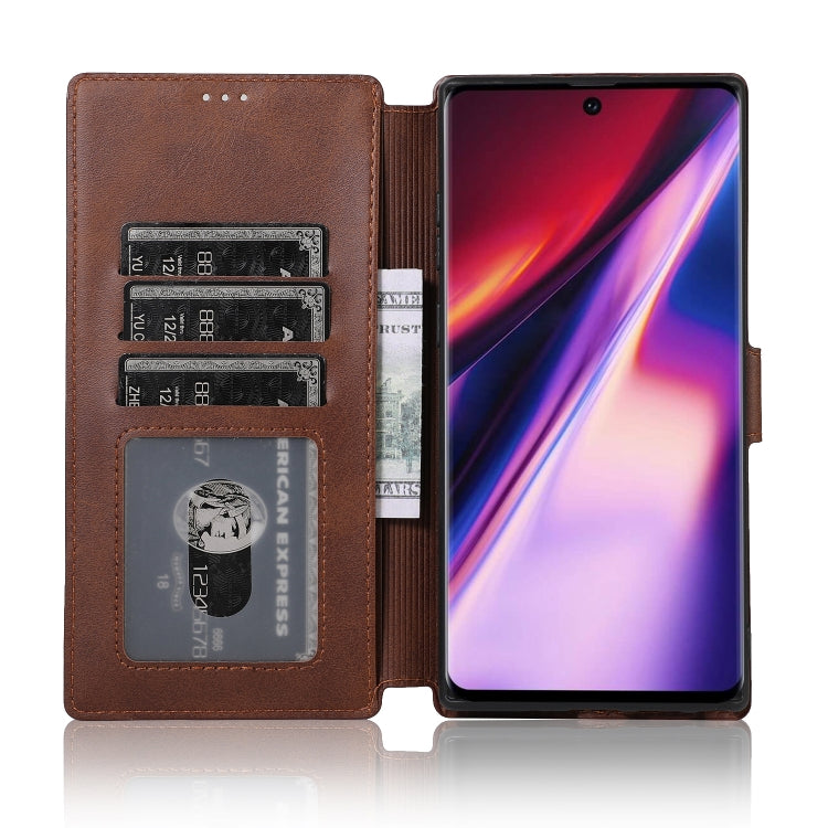 For Samsung Galaxy Note10+ Shockproof PU + TPU Leather Phone Case