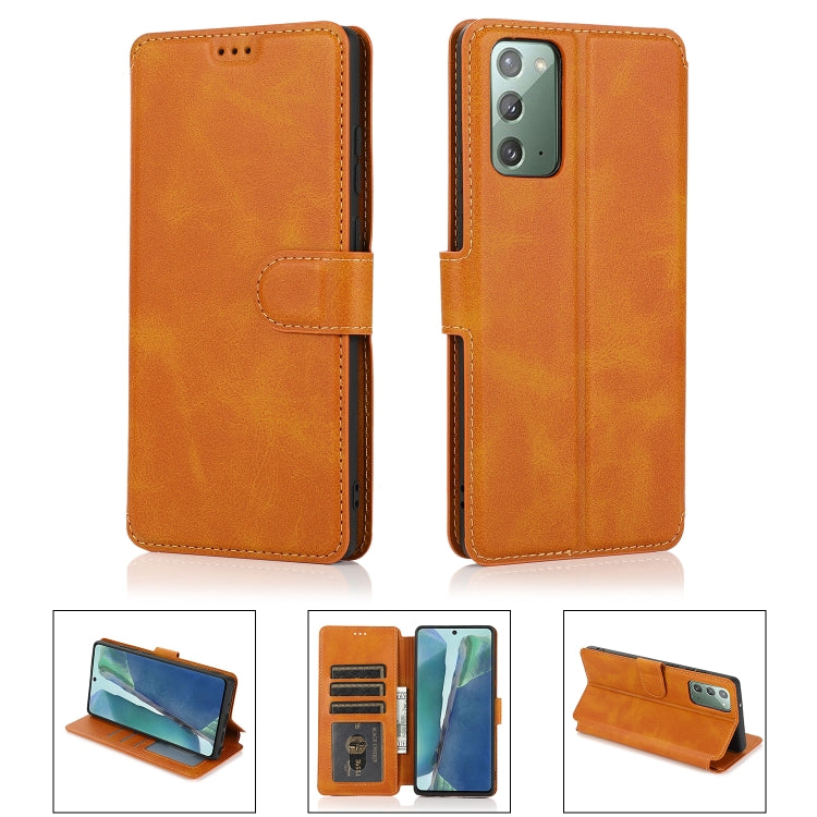 For Samsung Galaxy Note20 Shockproof PU + TPU Leather Phone Case