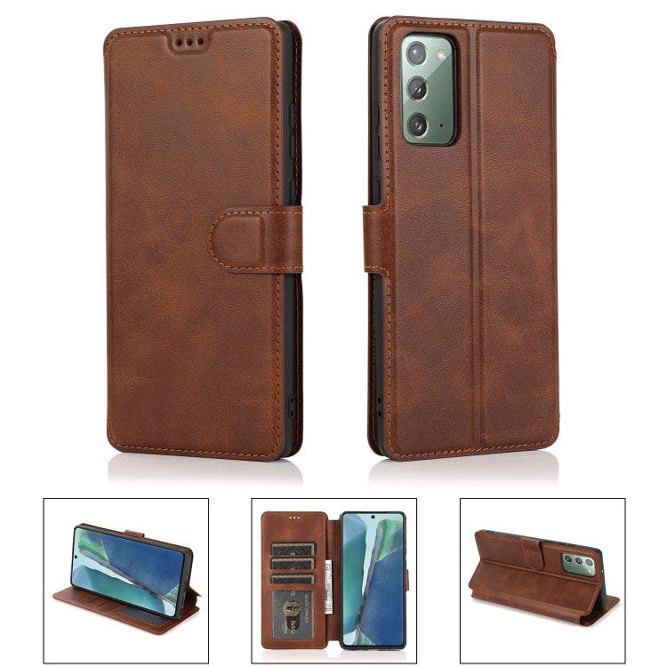 For Samsung Galaxy Note20 Shockproof PU + TPU Leather Phone Case