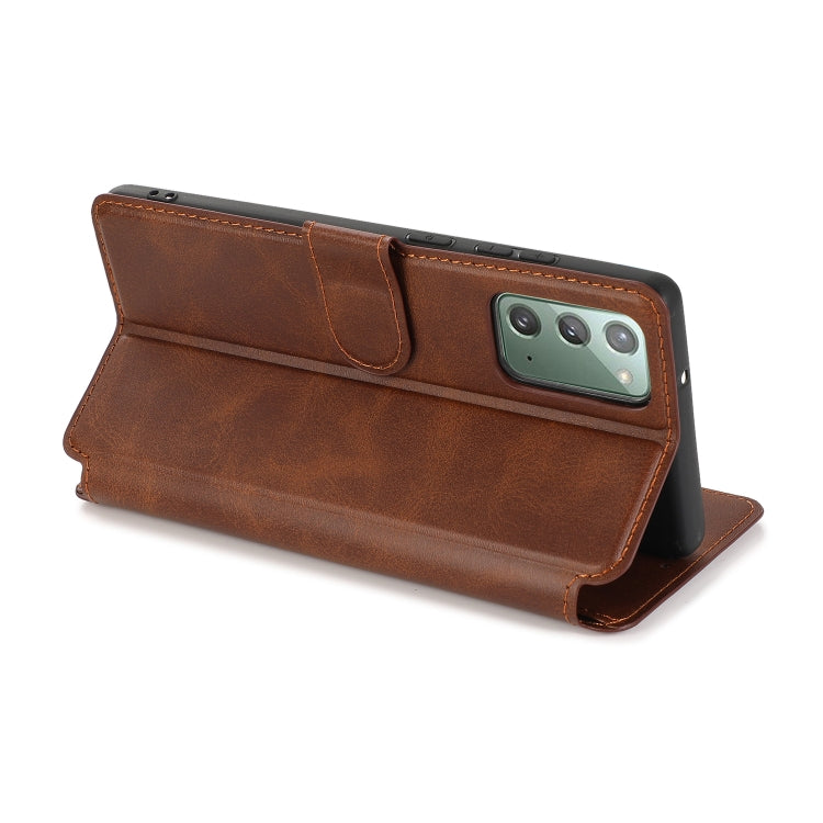 For Samsung Galaxy Note20 Shockproof PU + TPU Leather Phone Case
