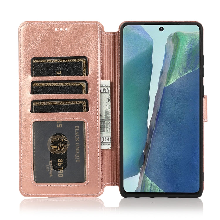 For Samsung Galaxy Note20 Shockproof PU + TPU Leather Phone Case