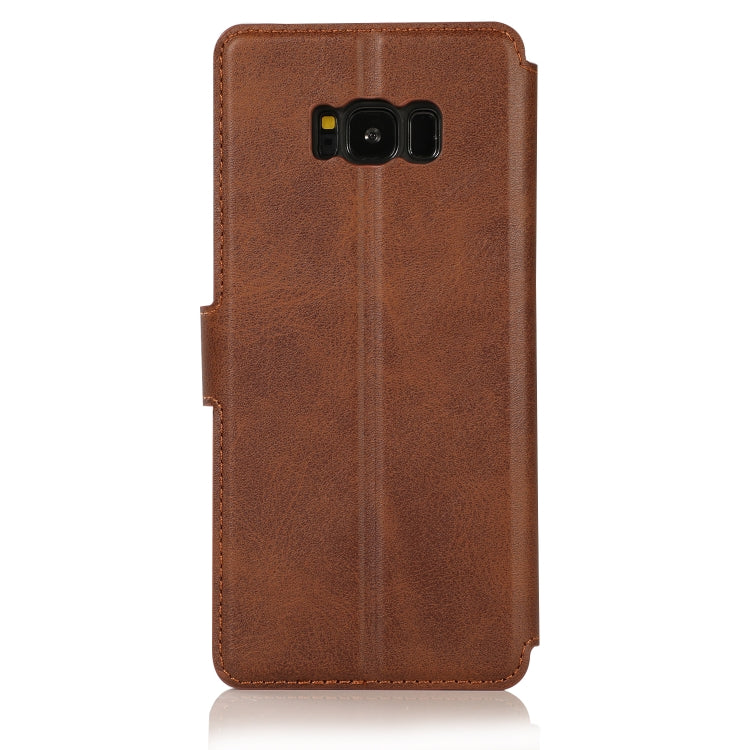 For Samsung Galaxy S8+ Shockproof PU + TPU Leather Phone Case