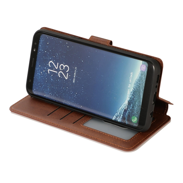 For Samsung Galaxy S8+ Shockproof PU + TPU Leather Phone Case