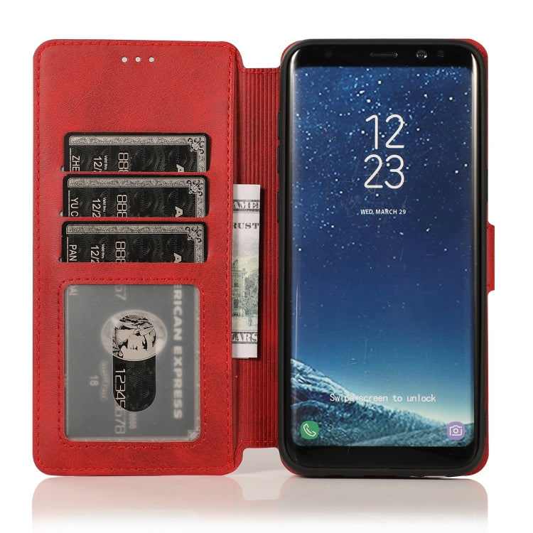 For Samsung Galaxy S8+ Shockproof PU + TPU Leather Phone Case