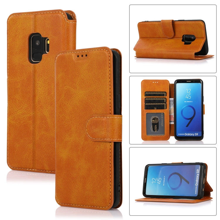 For Samsung Galaxy S9 Shockproof PU + TPU Leather Phone Case