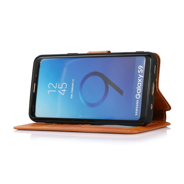 For Samsung Galaxy S9 Shockproof PU + TPU Leather Phone Case
