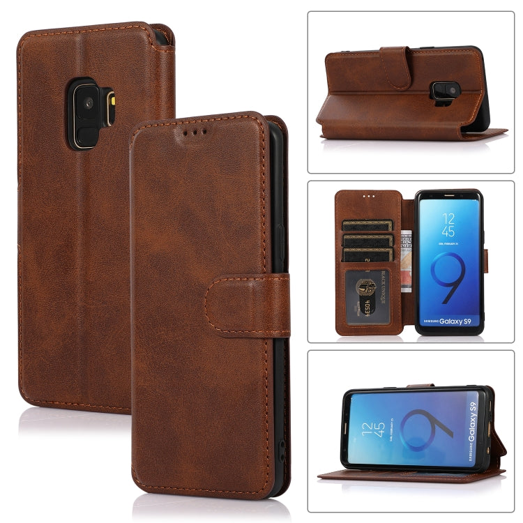 For Samsung Galaxy S9 Shockproof PU + TPU Leather Phone Case