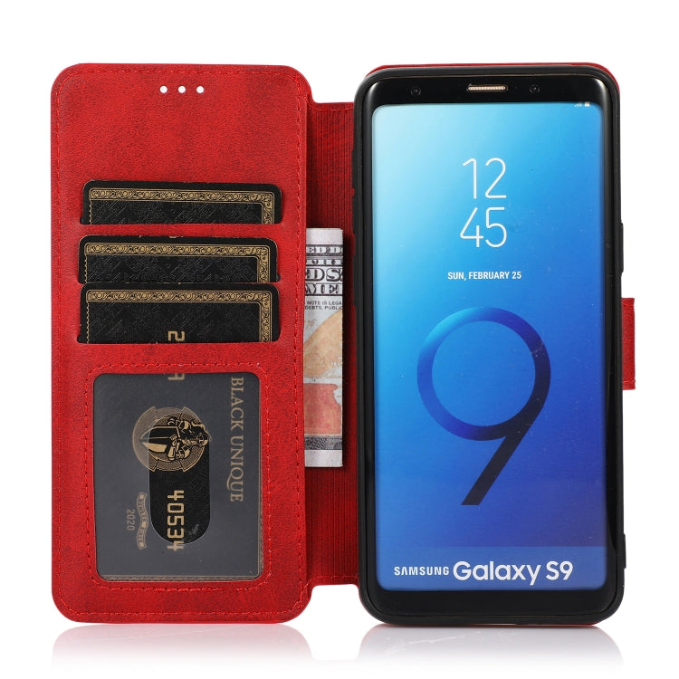For Samsung Galaxy S9 Shockproof PU + TPU Leather Phone Case